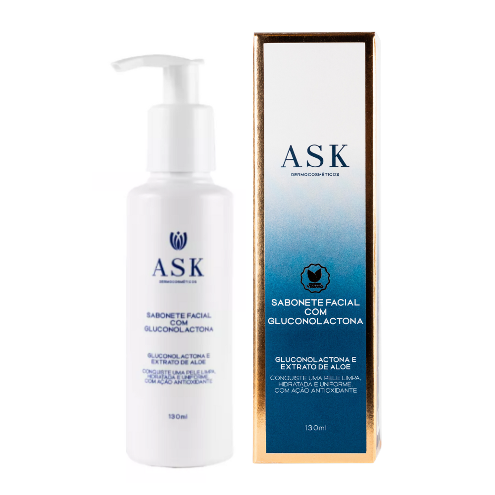 Sabonete Facial Gel de Limpeza com Gluconolactona ASK Dermocosméticos 130ml